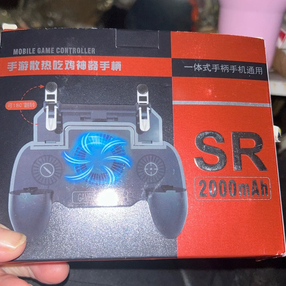 Mobile Game Controller with Cooling Fan